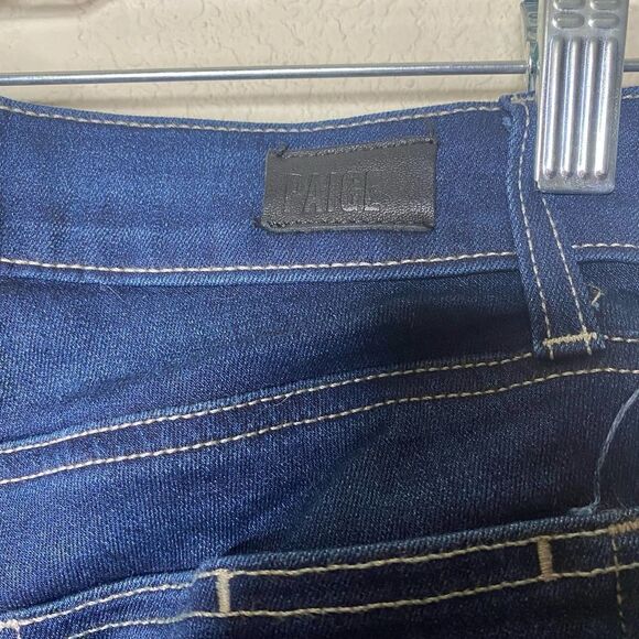 PAIGE Verdugo Ankle Mid Rise Skinny Jeans Bowie Wash Medium/Dark Wash Size 27 - Picture 4 of 7